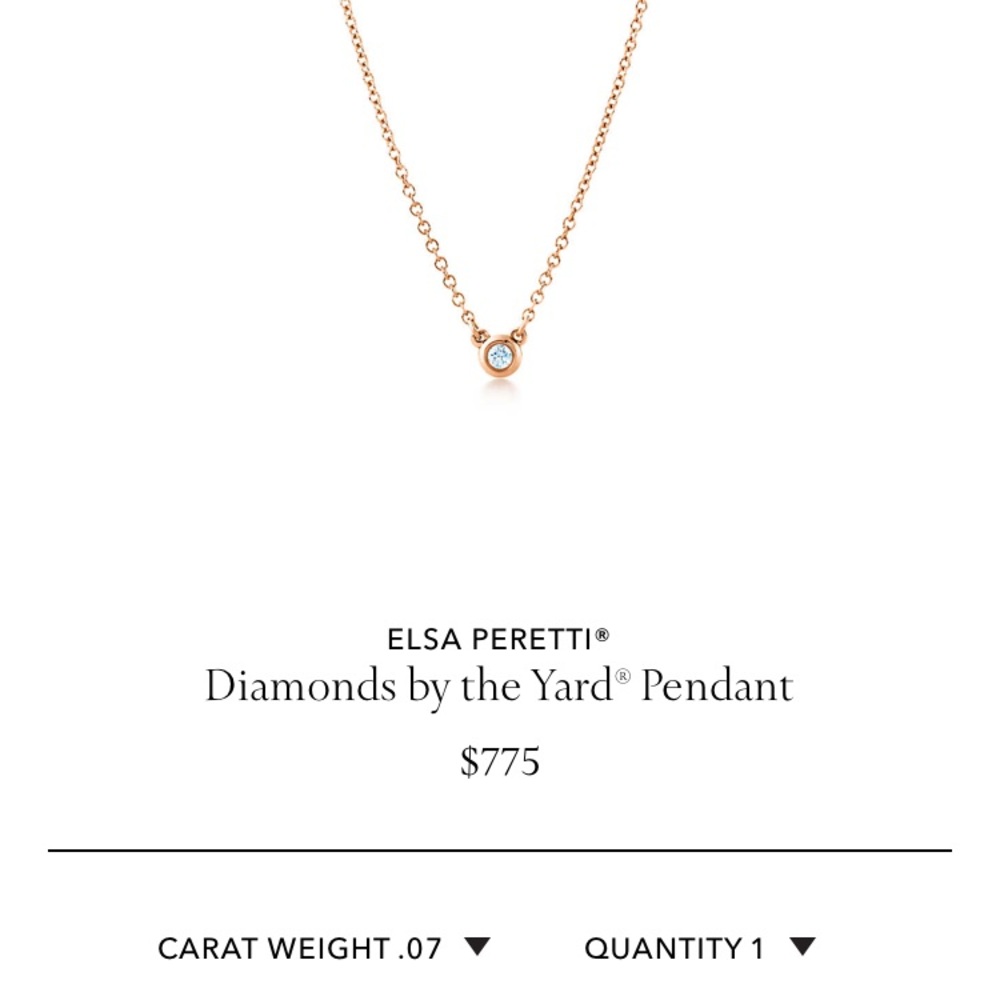Tiffany & Co Elsa Peretti “Diamonds by the Yard”